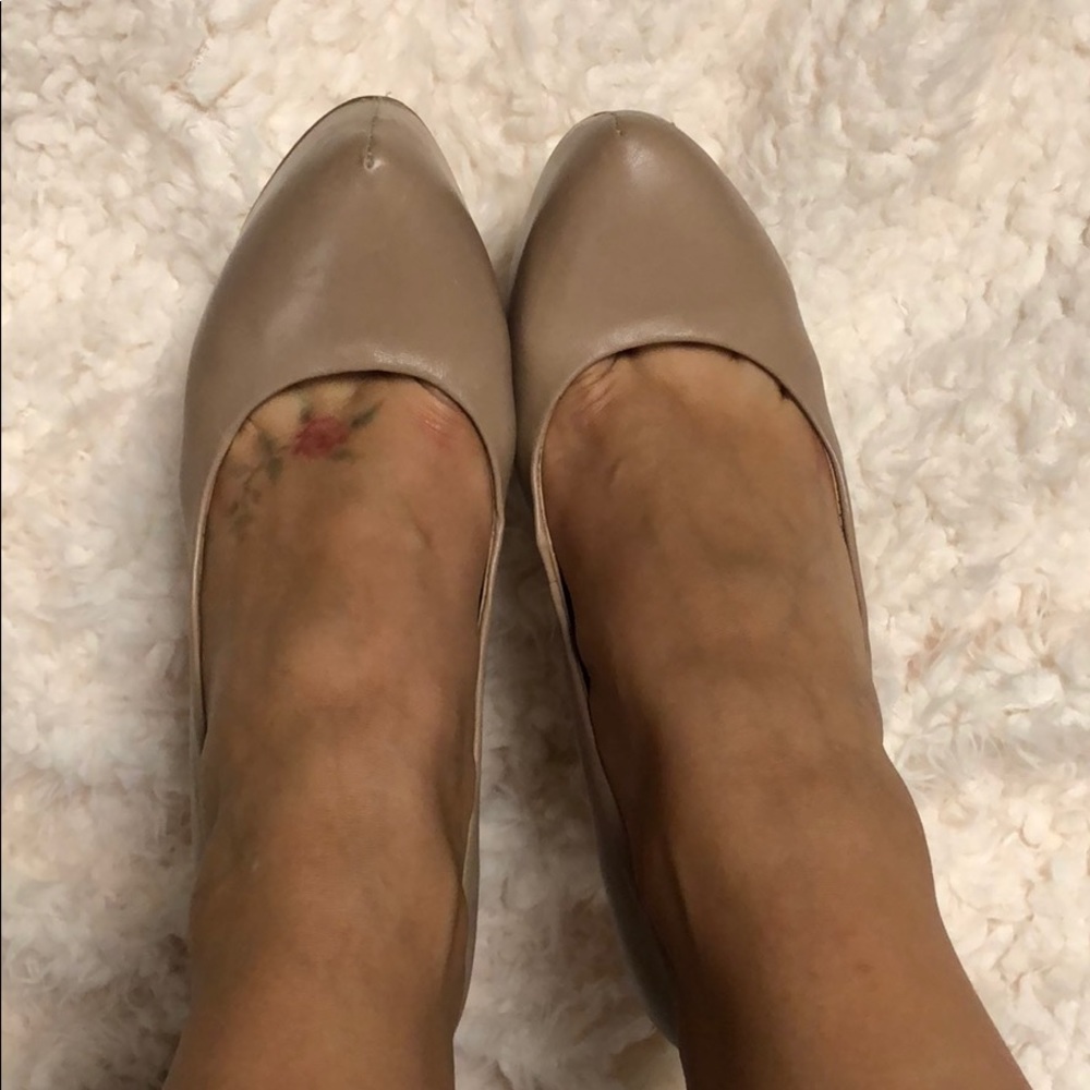 Steve Madden Beige Platform Heels